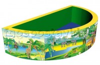 Бассейн с шариками полукруглый с шелкографией - fgospostavki.ru - Белово