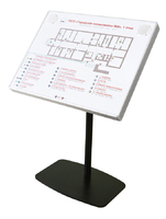 Тактильно-звуковая мнемосхема в комплекте со стойкой (вертикальная стойка) - fgospostavki.ru - Белово