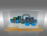 Наглядный макет "Разрез паровой турбины ТЭЦ" - fgospostavki.ru - Белово