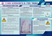 Стенд-уголок "Техника безопасности на уроках физики" - fgospostavki.ru - Белово
