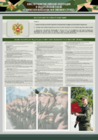 Стенд-уголок "Конституция Российской Федерации и Федеральный закон "О воинской обязанности и военной службе" - fgospostavki.ru - Белово