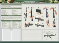 Стенд-уголок маркерный "Техника безопасности. Устройство, сборка и разборка автомата АК-74. Нормативы" - fgospostavki.ru - Белово