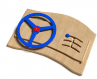 Дидактическая панель с автомобильным рулем - fgospostavki.ru - Белово