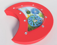 Настенный игровой модуль в виде части гусеницы с весами - fgospostavki.ru - Белово