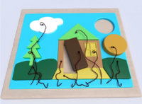 Настенная панель «Домик» - fgospostavki.ru - Белово