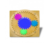 Тактильно-развивающая панель «Цветные шестеренки» - fgospostavki.ru - Белово