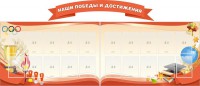 Стенд "Наши победы и достижения" (резной стенд из 3-х частей) - fgospostavki.ru - Белово