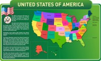 Стенд "United States Of America" - fgospostavki.ru - Белово