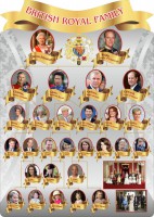 Стенд резной "Британская королевская семья" - fgospostavki.ru - Белово