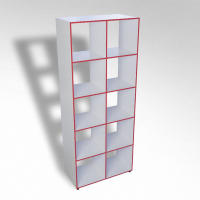 Шкаф открытый многосекционный ТР10 ЛДСП  - fgospostavki.ru - Белово