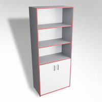 Шкаф широкий открытый с закрытой тумбой ТР2 ЛДСП - fgospostavki.ru - Белово