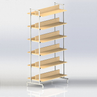 СТЕЛЛАЖ 2-СТОРОННИЙ НА МЕТАЛЛОКАРКАСЕ - fgospostavki.ru - Белово