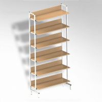  Стеллаж на металлокаркасе односторонний - fgospostavki.ru - Белово