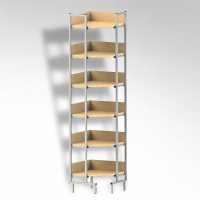 Стеллаж на металлокаркасе угловой - fgospostavki.ru - Белово