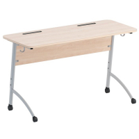 Стол двухместный ученический регулируемый на плоскоовальной трубе - fgospostavki.ru - Белово