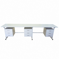 Стол 3-х тумбовый для лабораторных работ 2500*900*850 ЛДСП - fgospostavki.ru - Белово