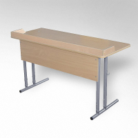 Стол ученический 'Школьник' для кабинета химии с бортиком  - fgospostavki.ru - Белово