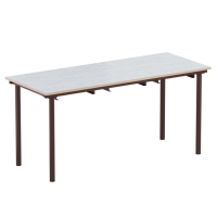 Стол обеденный 6-местный под табуретки на круглой трубе - fgospostavki.ru - Белово