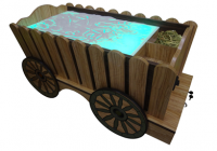 Стилизованный световой стол "Телега" - fgospostavki.ru - Белово
