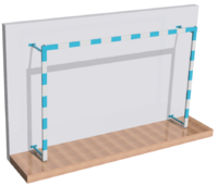 Ворота для гандбола и минифутбола трансформируемые (без сетки, на колесиках) - fgospostavki.ru - Белово