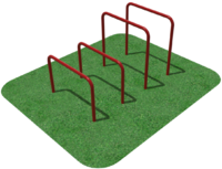 Упоры для отжимания цельносварные, разноуровневые  - fgospostavki.ru - Белово