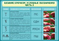 Стенд "Вязание крючком. Условные обозначения. Часть 2" - fgospostavki.ru - Белово