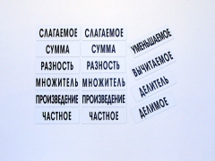 Набор магнитных карточек "Компоненты арифметических действий" - fgospostavki.ru - Белово