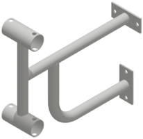 Кронштейн настенный (двухрядный) - fgospostavki.ru - Белово
