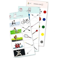 Комплект из 10 карточек "Обучающий калейдоскоп для ДО. Спорт вокруг нас" - fgospostavki.ru - Белово