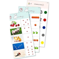 Комплект из 10 карточек "Обучающий калейдоскоп для ДО. Познание. Цифры и числа" - fgospostavki.ru - Белово