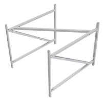 Ферма баскетбольная для щита из оргстекла (1,2х0,9 метра), вынос 1,2 метра - fgospostavki.ru - Белово