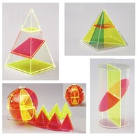 Дополнительный набор прозрачных геометрических тел с сечениями. - fgospostavki.ru - Белово