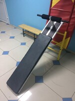 Доска для пресса навесная на шведскую стенку с двумя валиками (длина 1,5 метра) - fgospostavki.ru - Белово