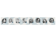 Стенд-лента "Выдающиеся писатели и деятели культуры стран изучаемых языков" (Великобритания) - fgospostavki.ru - Белово