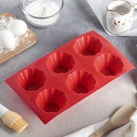 Форма для выпечки силиконовая 6 ячеек - fgospostavki.ru - Белово