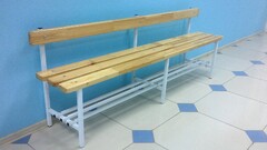 Скамья для раздевалок со спинкой (2,5 метра) - fgospostavki.ru - Белово