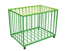 Контейнер для мячей на колесиках (разборный с крышкой) - fgospostavki.ru - Белово