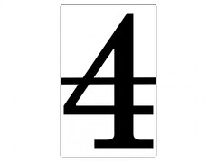 Набор магнитных карточек "Произвольный размер "4" (6 штук) - fgospostavki.ru - Белово