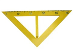 Угольник классный пластмассовый (45 и 45 градусов) - fgospostavki.ru - Белово