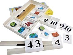 Счетная лесенка (ламинированная, с магнитным креплением) - fgospostavki.ru - Белово