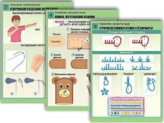 Комплект таблиц "Технология. Обработка ткани" (12 таблиц, А1, ламинированные) - fgospostavki.ru - Белово