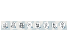 Стенд-лента "Выдающиеся ученые-биологи" - fgospostavki.ru - Белово