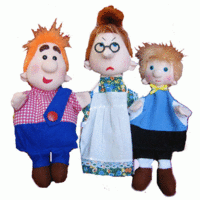 Набор перчаточных кукол "Карлсон, который живет на крыше" - fgospostavki.ru - Белово