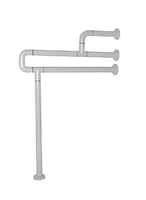 Поручень напольно-настенный с антибактериальным покрытием (белый) - fgospostavki.ru - Белово