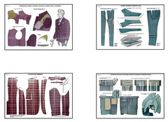 Плакаты ПРОФТЕХ "Изготовление мужских костюмов" (25 пл, винил, 70х100) - fgospostavki.ru - Белово