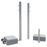 Бадминтонные стойки мобильные (с противовесами, на колесах) - fgospostavki.ru - Белово