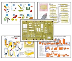 Плакаты ПРОФТЕХ "Сырье и материалы хлебопекарного производства" (20 пл, винил, 70х100) - fgospostavki.ru - Белово