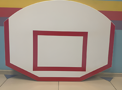 Щит стритбольный тренировочный (влагостойкая фанера), размер 1200х900 миллиметров - fgospostavki.ru - Белово