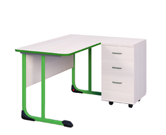 Стол учителя с тумбой с антивандальной кромкой - fgospostavki.ru - Белово