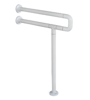 Поручень напольно-настенный с антибактериальным покрытием (белый) - fgospostavki.ru - Белово